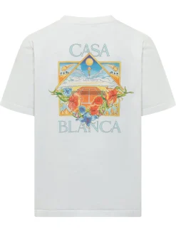 Tennis Landscape Printed T-shirt
