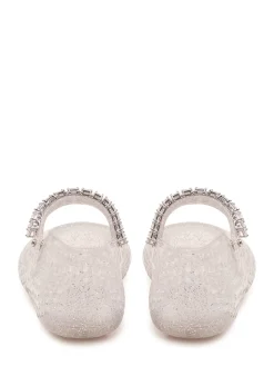 The Jelly Perforated Ballet Flat with Strap