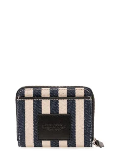 The Mini Compact Wallet Striped Wallet