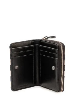 The Mini Compact Wallet Striped Wallet