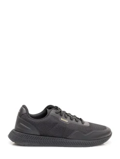 Titanium Sneakers with Laces and Inserts