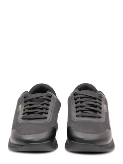 Titanium Sneakers with Laces and Inserts