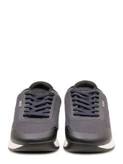 Titanium Sneakers with Laces and Inserts