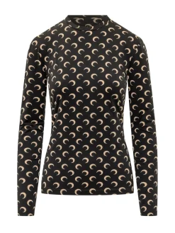 Top a Maniche Lunghe con Stampa