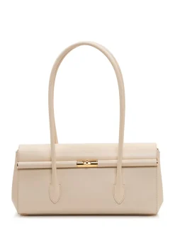 Top Handle Bag with Metal Closure