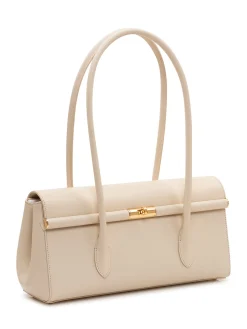 Top Handle Bag with Metal Closure
