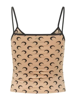 Top with All-Over Moon Print