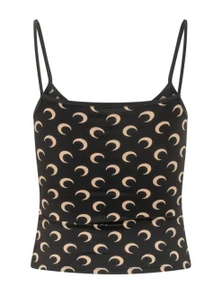Top with All-Over Moon Print
