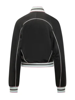 Track Jacket with Zip and High Neck