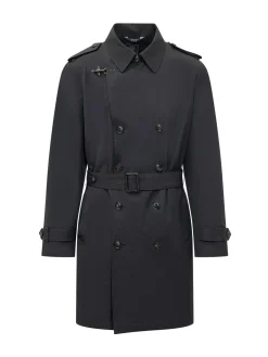 Trench Regular Fit con Cintura e Doppio Petto