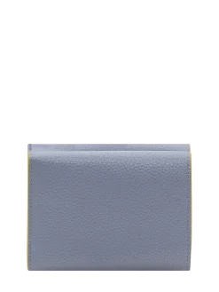 Trifold Wallet with Flap and Engraved Logo