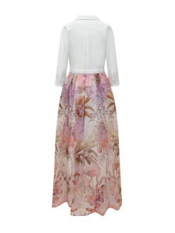 Tropical Print Long Dress