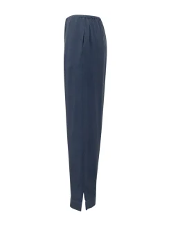Trousers with Elastic Waist and Straight Leg