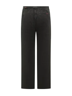 Trousers with Integrated Belt and Straight Leg