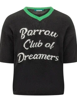 T-Shirt in Maglia Nera Barrow Club of Dreamers