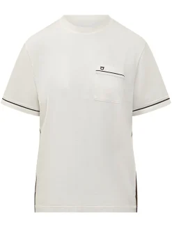 T-shirt with Chest Pocket and Contrast Details