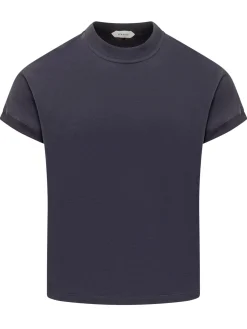 T-shirt with Crew Neck and Short Sleeves