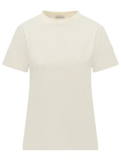 T-shirt with Crew Neck and Sleeve Logo