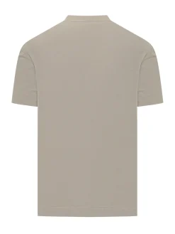 T-shirt with Embossed Maxi Logo
