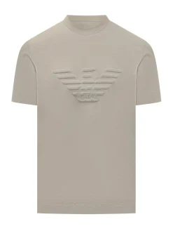 T-shirt with Embossed Maxi Logo