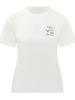 T-shirt With Front Embroidery