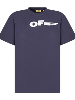 T-shirt with Front Graphic Print and Crew Neck