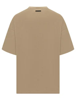 T-shirt with Front Print and Crew Neck