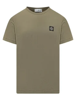 T-shirt with Logo Patch on Chest