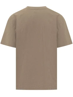 T-shirt with Micro Logo and Crew Neck