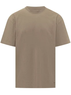 T-shirt with Micro Logo and Crew Neck