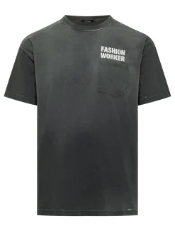 T-shirt with Pocket and Print
