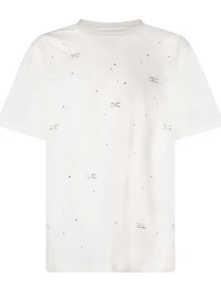 T-shirt With Scattered Applications