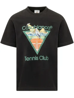 T-shirt with Tennis Print