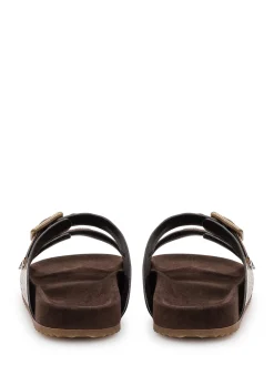 Urchin Sandals with Double Buckle and Print