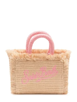 Vanity Micro Straw Bag with Embroidery