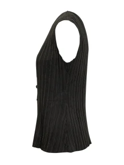 Vest with Buttons and V Neck