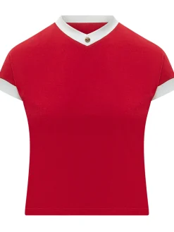 Vintage Contrast Trim T-Shirt