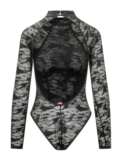 Vivian Floral Lace Effect Bodysuit