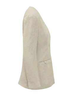 V Neck Blazer with Pockets