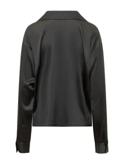 V-Neck Collared Blouse