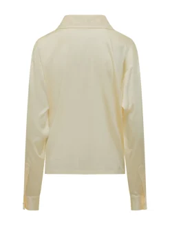 V-Neck Collared Blouse