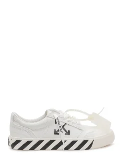 Vulcanized Sneakers with Laces and Print