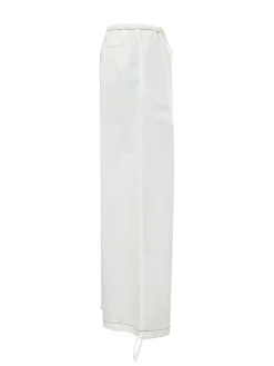 Wide Leg Drawstring Trousers