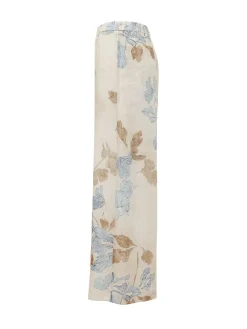 Wide Leg Landscape Print Trousers