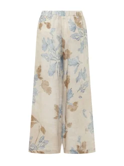 Wide Leg Landscape Print Trousers