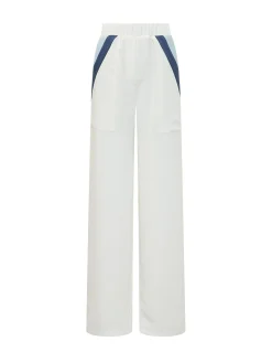Wide leg sporty pants