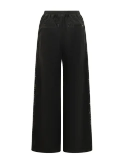 Wide Leg Trousers with Elastic Waist