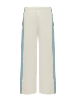 Wide Leg Trousers with Side Stripes