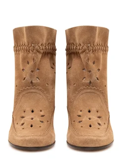 Woosta Ankle Boot with Perforations and Tassels