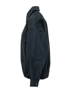 Woven Bomber Jacket with Zip